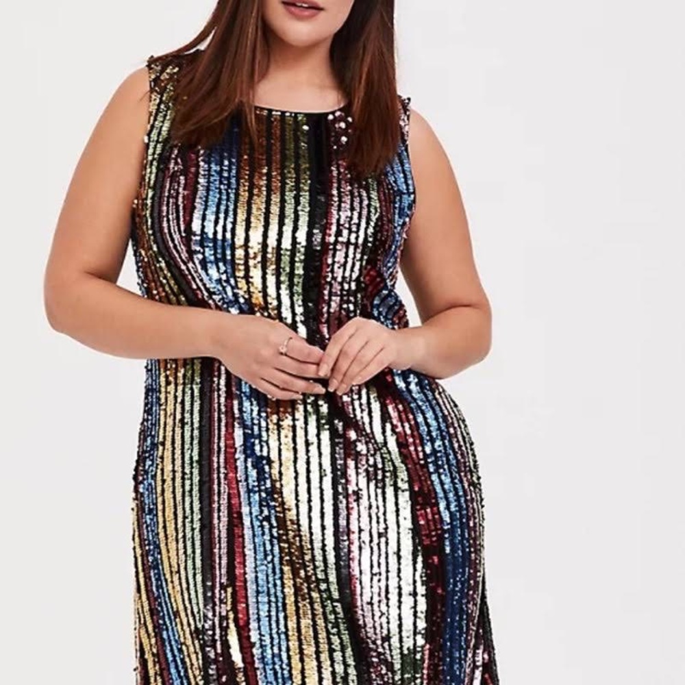 Torrid Mini Sequin Trapeze Dress size 3